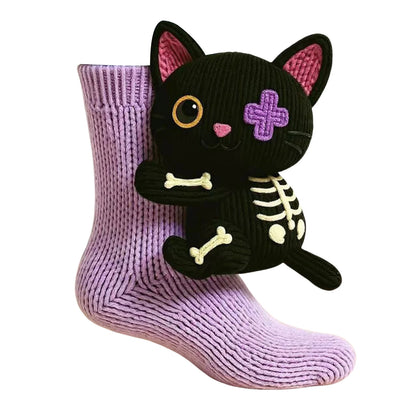 3D Knitted Animal Hug Socks - Cute Cozy Koala, Panda, Cat & Sloth Novelty Socks for Women