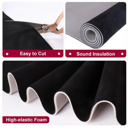 Suede Car Headliner Fabric with Foam Backing - Automotive Roof Lining for Interior Upholstery Repair & DIY Projects