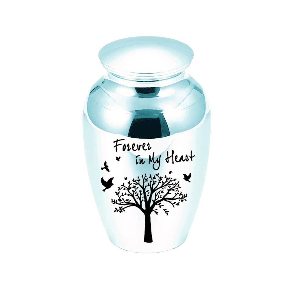 Tree of Life Small Urn for Human Ashes – Mini Keepsake Memorial Urn for Sharing Ashes