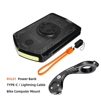 CYCLAMI RVL01 Bicycle Front Light – IPX6 Waterproof, Type-C Charging Cycling Headlight for XOSS IGS Computer