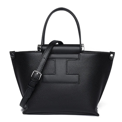Luxury Cowhide Women’s Tote Bag – High-Quality Genuine Leather Shoulder and Crossbody Handbag, Fashionable Sac A Main
