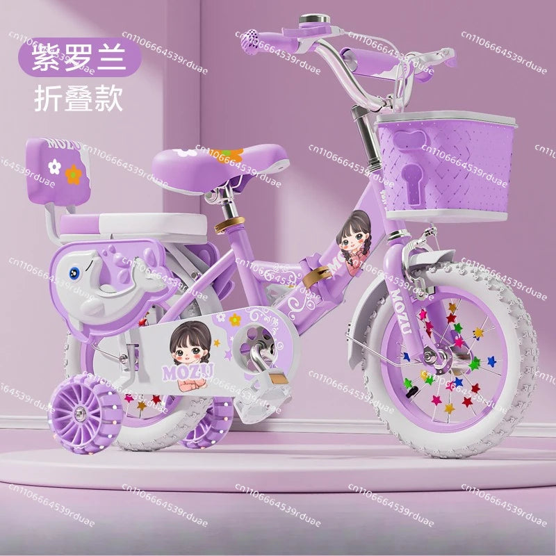 Children's Foldable Bicycle - 12-Inch Kids Bike for Ages 3–6 Years