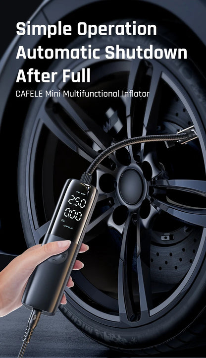 Portable 12V 150PSI Car Tire Air Compressor – Electric Air Pump for Car, Motorcycle & Bike with Long Power Cord