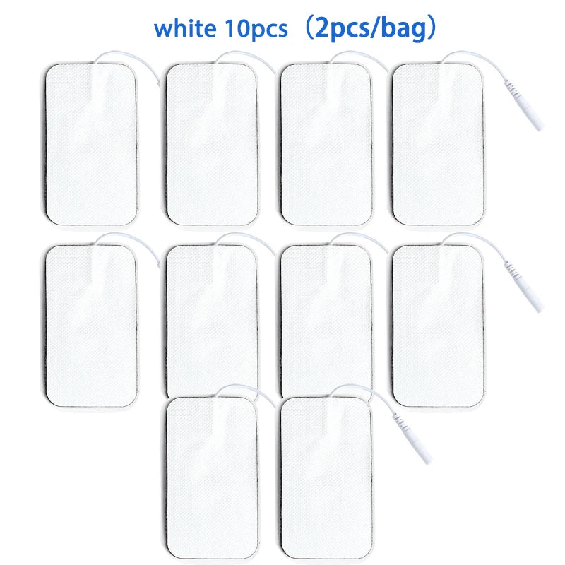 5×9cm Non-Woven Electrode Pads – 2mm Plug for TENS Muscle Stimulator & Acupuncture Machine, Gel Patch Accessories