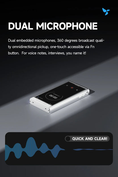 HiBy Digital M300 Android 13 Music Player - MP3, HiFi Audio, Bluetooth, WiFi, USB DAC, DSD, FM Radio, Dual Mic, Built-in Speaker, 29hr Battery