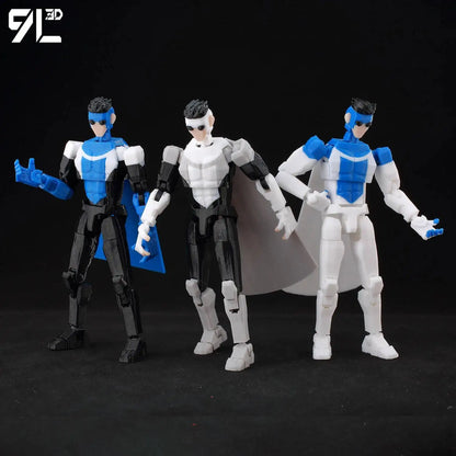 9LToyWodu Invincible Boy Action Figure – Anime Collectible Toy for Cosplay, Stop Motion & Birthday Gifts
