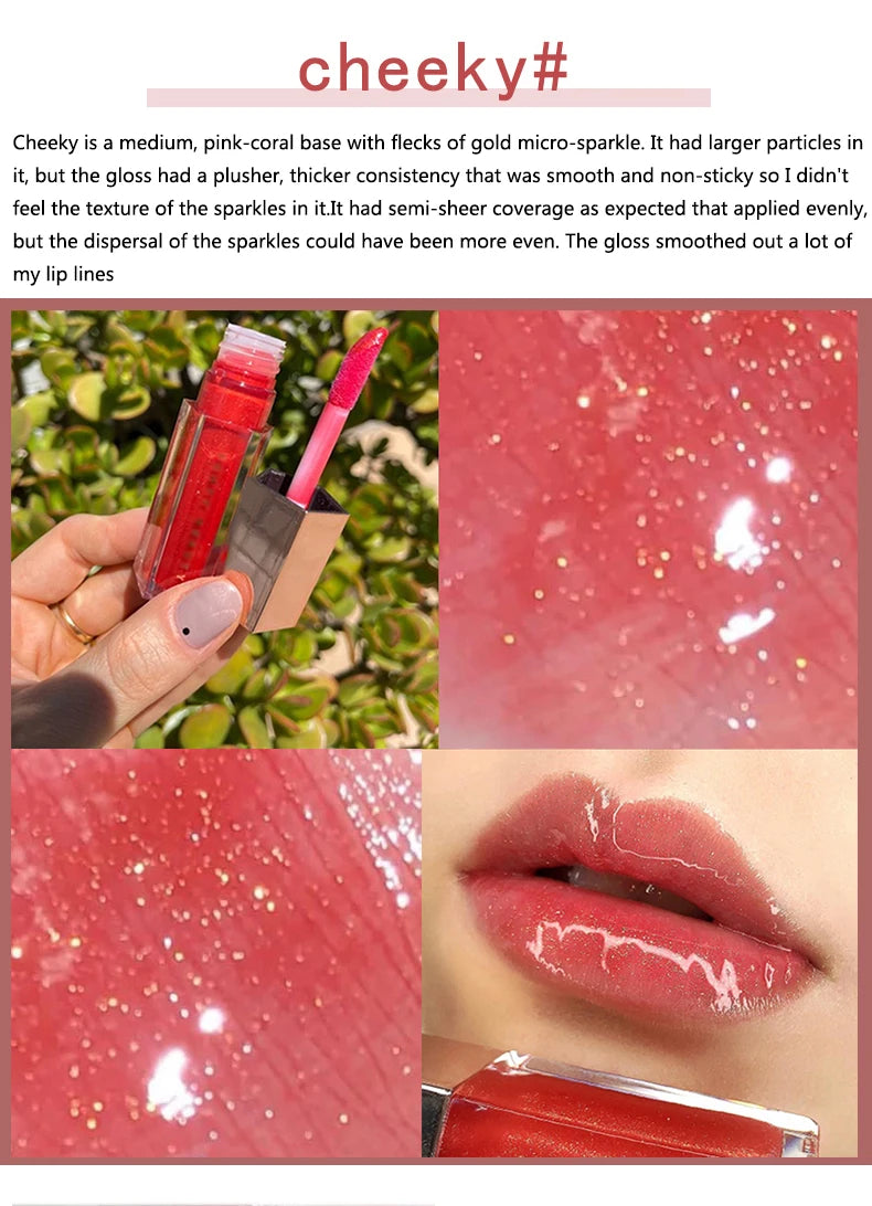 FB Gloss Bomb Cream Lip Gloss | High Shine, Glitter, Moisturizing Plumper, Long-Lasting Liquid Lipstick 9ml