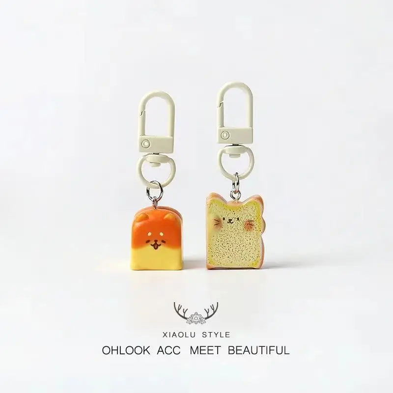 Chikawa Dessert Bread Keychain – Hachiware Usagi Rabbit Cute Foodie Backpack Pendant Accessory