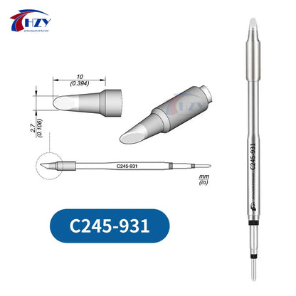 HZY C245 Soldering Iron Tips Set – Universal T245 Compatible Tips for Phone Repair & Soldering Stations