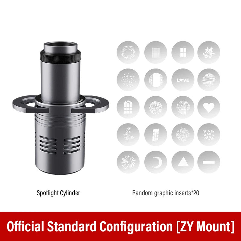 SOONPHO OT1 Bowens Mount Optical Snoot - 50mm Lens for Godox Flash & Studio Lights, Professional Outdoor Lighting Modifier