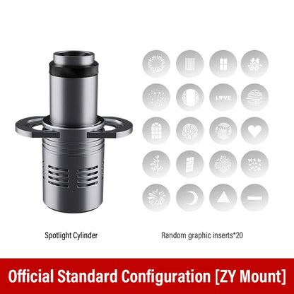 SOONPHO OT1 Bowens Mount Optical Snoot - 50mm Lens for Godox Flash & Studio Lights, Professional Outdoor Lighting Modifier