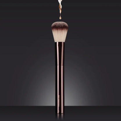HG Pro Retractable Foundation Makeup Brush – Powder, Contour, Blusher & Highlight with Metal Handle