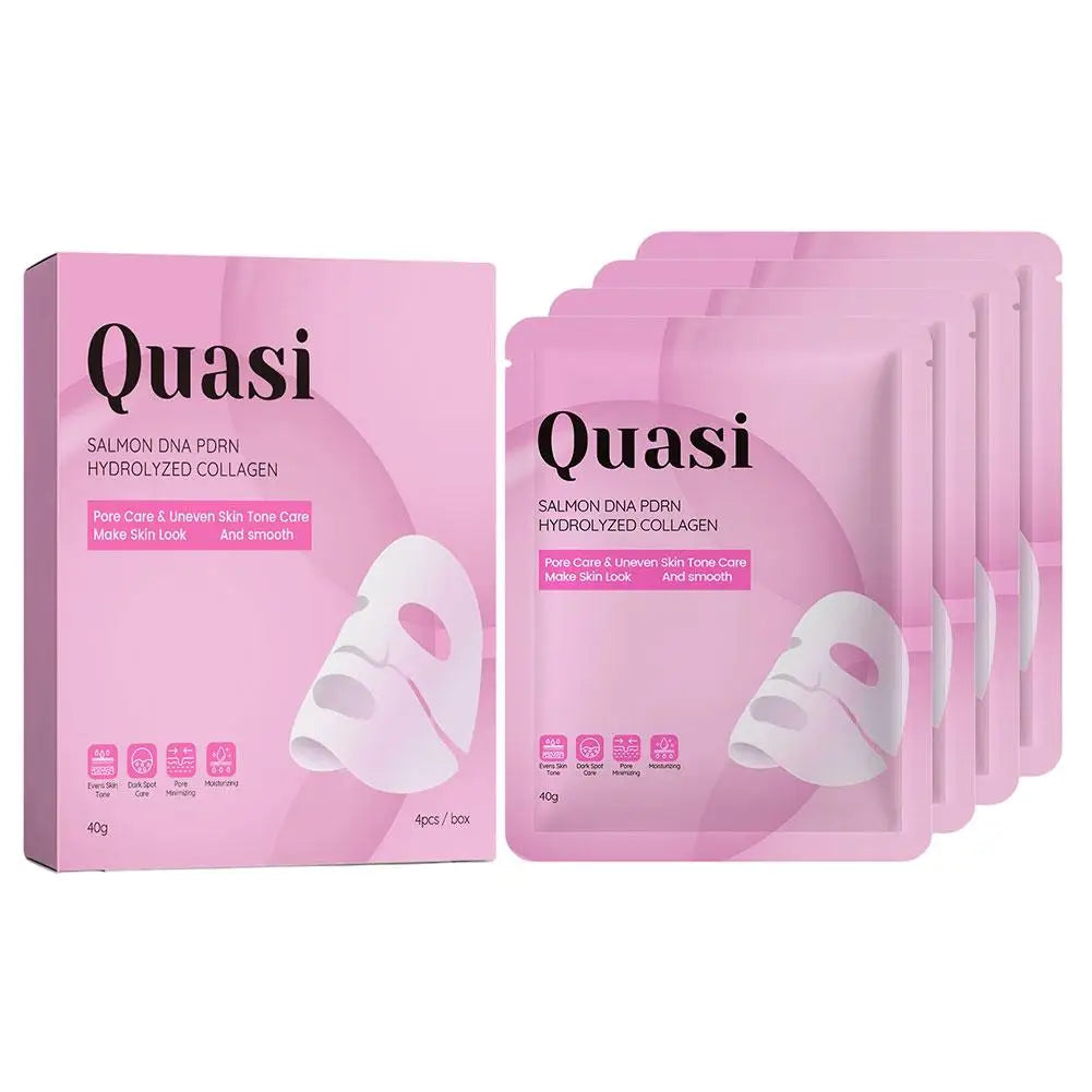 Bio Collagen Overnight Face Mask - 4-Piece Set for Nourishing, Brightening & Smoothing Skin