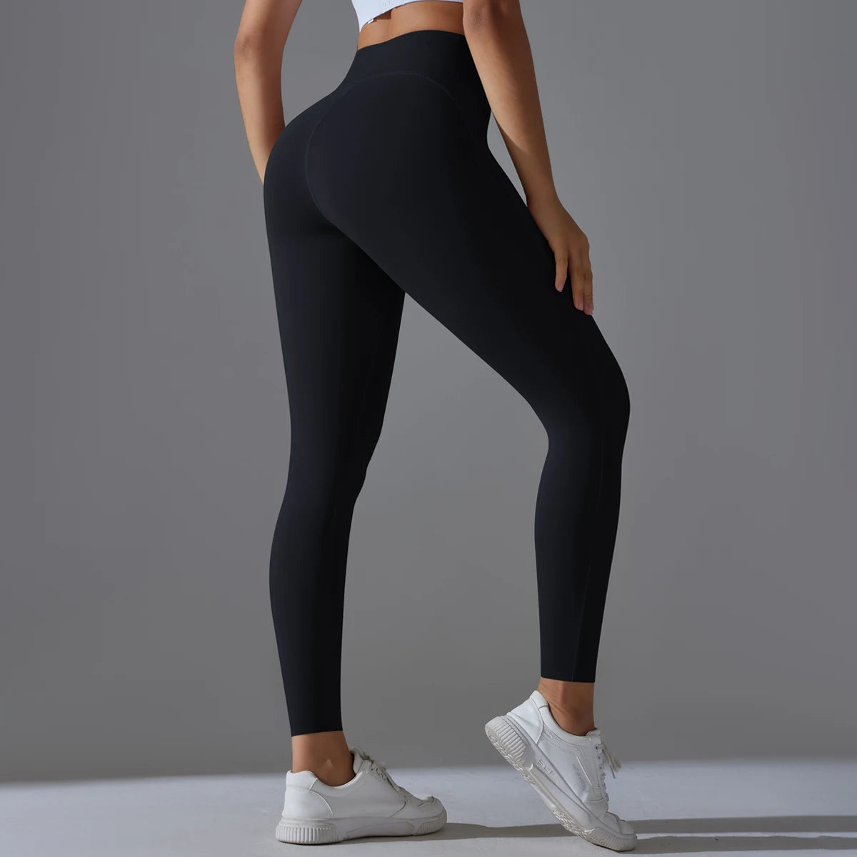 High Waist Yoga Leggings – Tummy Control, Squat-Proof Slimming Booty Pants for Running, Cycling, and Gym Workouts