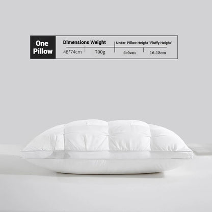 Comfortable Sleeping Pillow – 5-Star Hotel Quality, Soft Three-Dimensional Bilateral Washed Solid Color Pillow