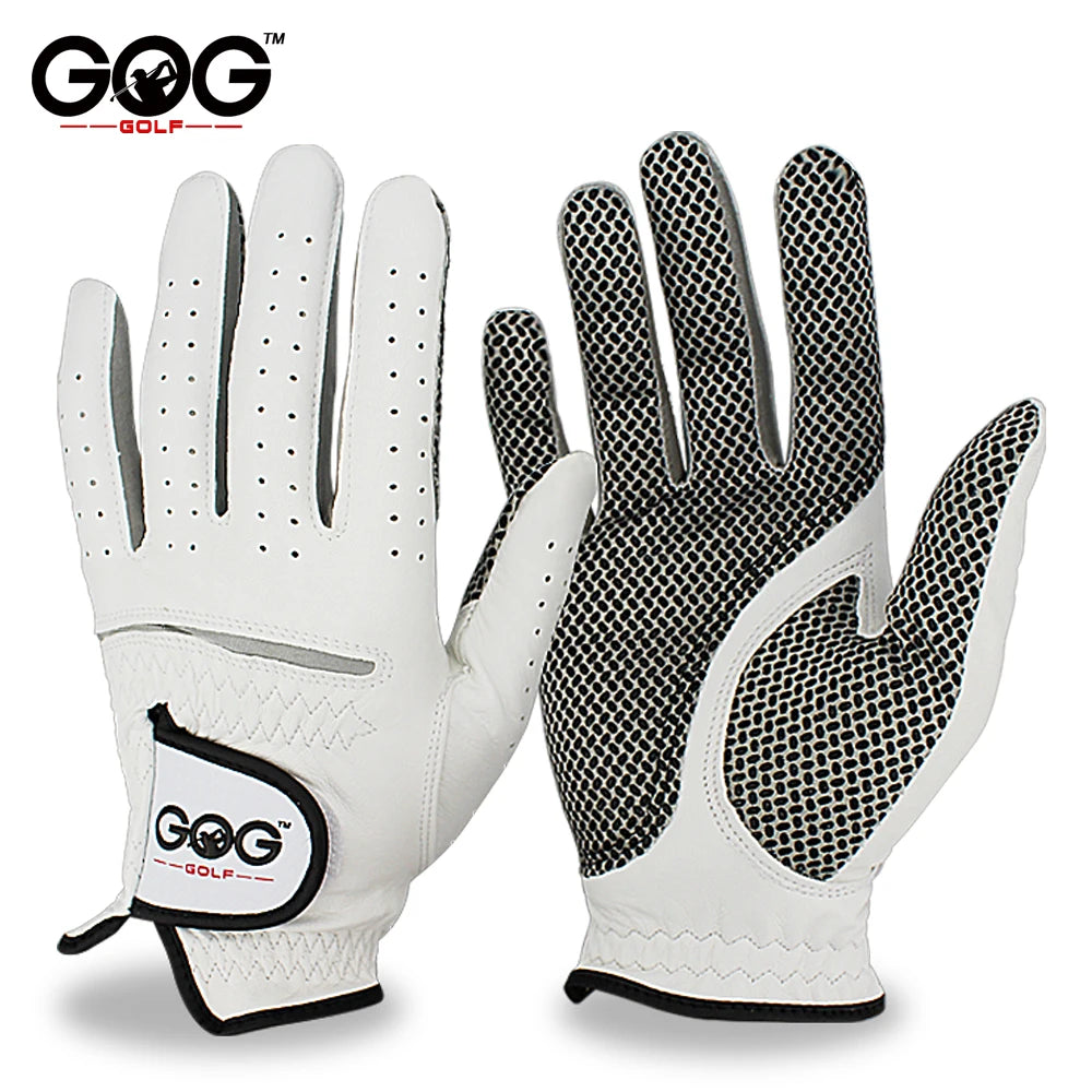 Men’s Golf Gloves – Cabretta Leather Left/Right Hand with Anti-Slip Grip, Soft & Breathable Design