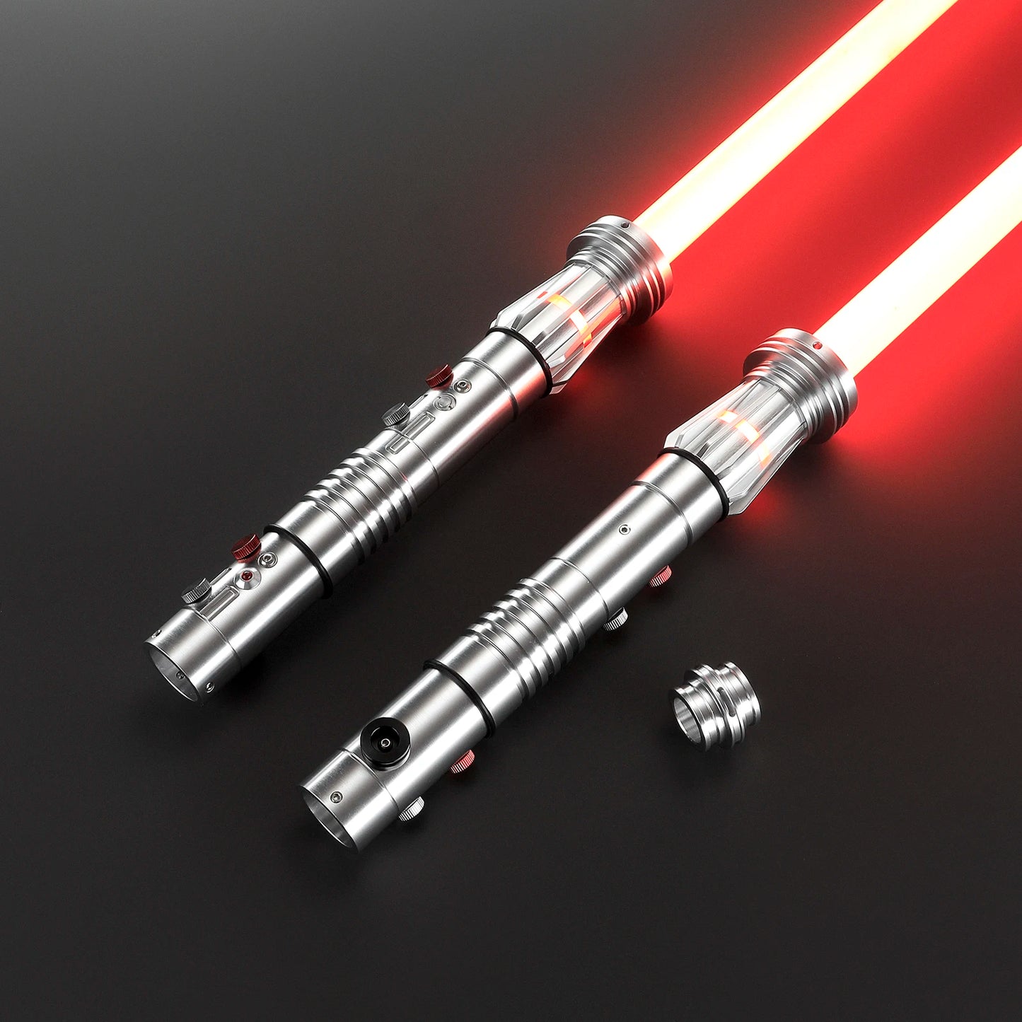 Darth Maul Double-Edged Neopixel Lightsaber – Xenopixel Jedi Laser Sword for Heavy Dueling & Cosplay