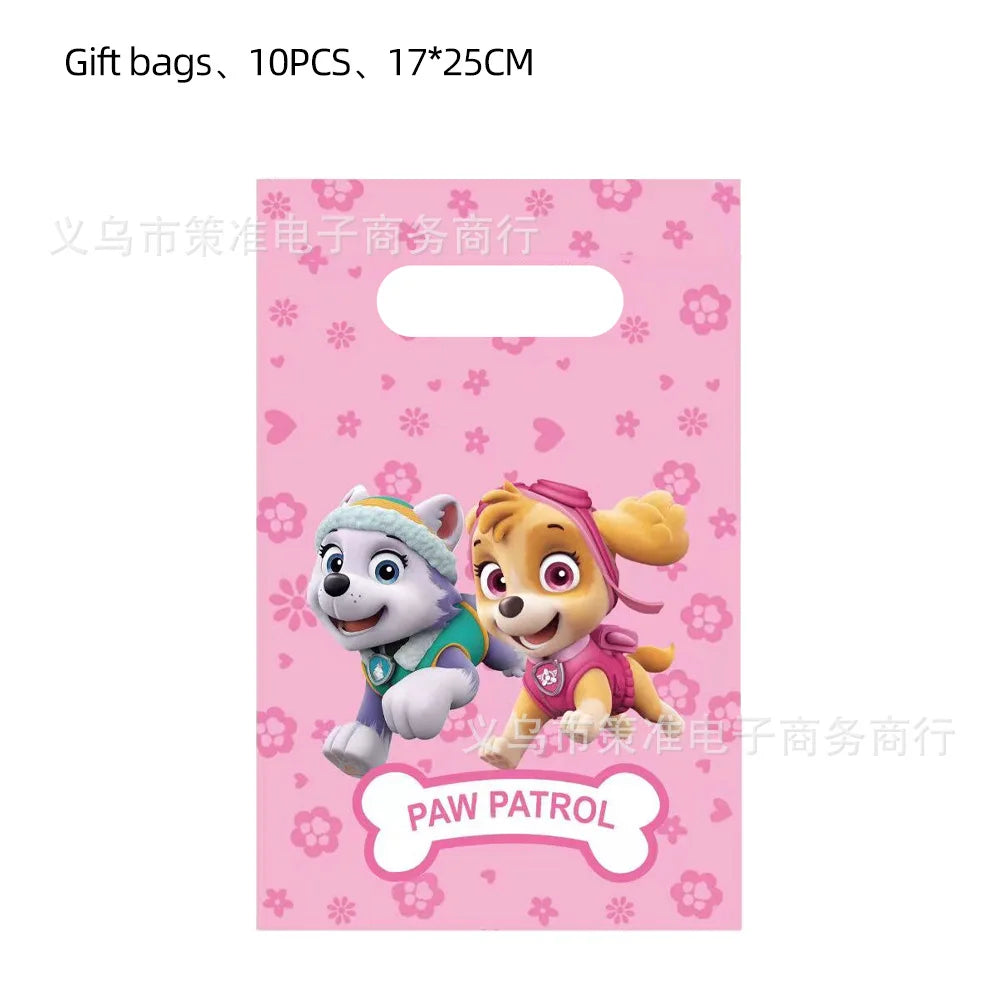 PAW Patrol Skye Pink Birthday Party Decorations Set – Foil Balloon Backdrop, Disposable Tableware & Baby Shower Supplies for Girls Kids Gifts