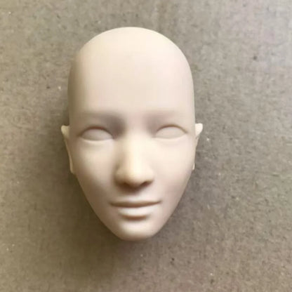 Poppy Blank Face Doll Heads — 1/6 DIY Crafting Parts in Super White, Coffee, Pink & Beige Skin for Doll Making