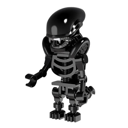 Locking Alien Action Figure — Prometheus Ice Monster Robot Building Blocks Toy, Educational Gift for Children