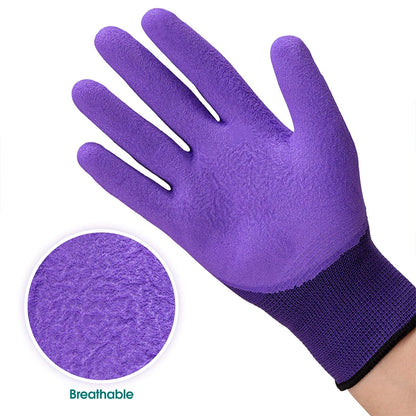 Breathable Waterproof Gardening Gloves with Claws - Earth-Digging, Planting, Sting-Resistant Protective Latex Gloves for Gardeners