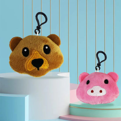 30 Pcs Cute Cartoon Plush Keychain Set – Handbag & Car Key Holder Bag Pendants, Perfect Toys & Gifts for Kids and Women