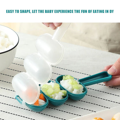 Sushi Rice Ball Mold Shaker – DIY Transparent Onigiri Maker, Spherical Sushi Press Mold for Bento Kitchen Food Shaping Tool