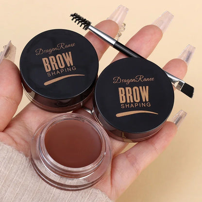Matte Brown Black Eyebrow Cream – 3D Natural Tint Gel Wax, Waterproof & Long-Lasting Brow Enhancer