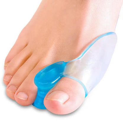 2PC Silicone Toe Splitter & Correction Device – Hallux Valgus Relief, Toe Sleeve for Large Foot Bone Separation, Manicure Tools