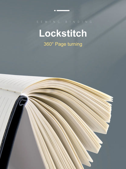 A5 Thickened Deer Head Notebook – Business PU Soft Leather Notepad with Horizontal Lines, School & Office Stationery Supplies