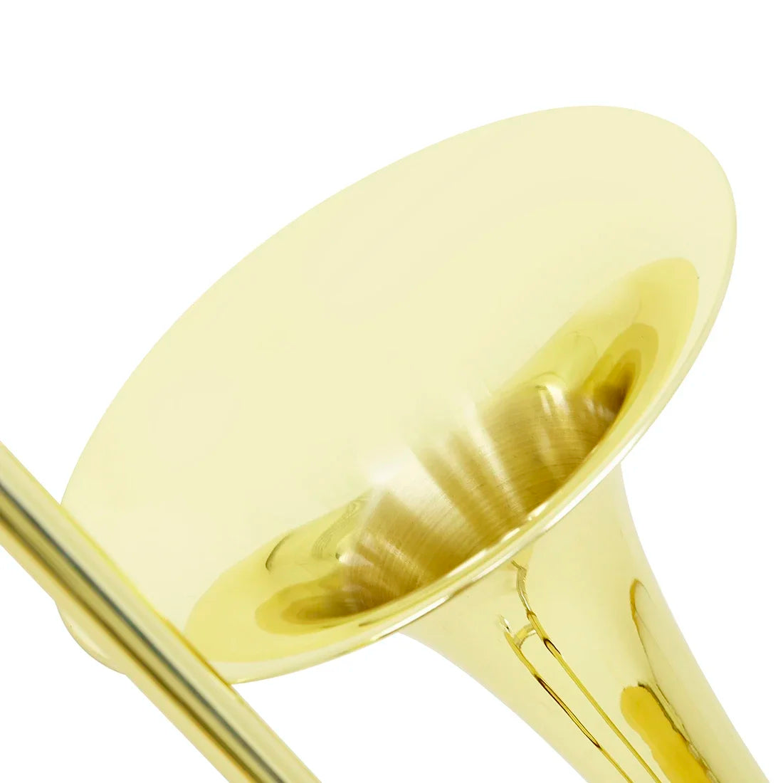 M MBAT Alto Bb Trombone - Brass Lacquer Wind Instrument with Mouthpiece, Case & Cleaning Accessories