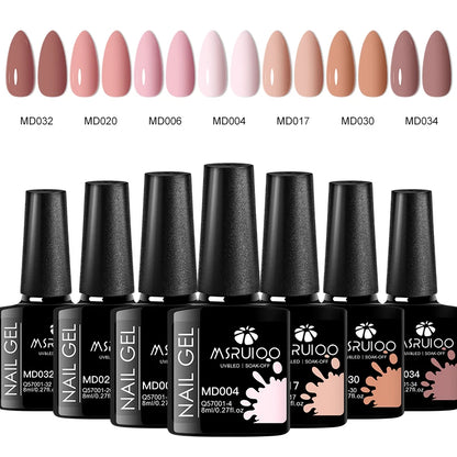 7pc Nail Gel Polish Set – DIY Nail Art Design, Soak Off UV Gel, Long-Lasting Manicure & Painting Gel Vernis Kits for Decoration