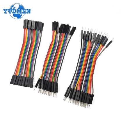 20Pin Dupont Jumper Wire Cable - Male to Male, Female to Female, Male to Female Wires for Arduino DIY Kits