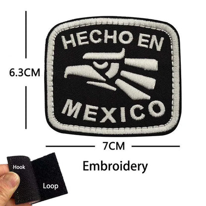 Mexico Flag Eagle Skull Patch - Embroidered Fabric & PVC Tactical Applique Badge for Bags and Gear