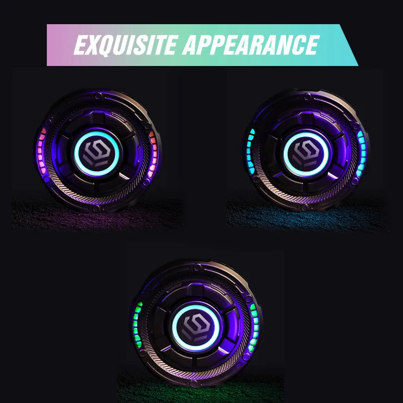 Magnetic Fingertip Spinner - Metal Push-Slide Fidget Toy for Stress Relief and Focus