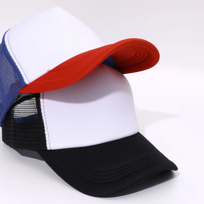 Custom Logo Mesh Trucker Cap - 5 Panel Snapback Baseball Hat for Men & Women Summer Sports Sun Hat