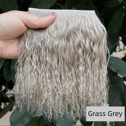 Mongolia Fur Sheepskin Curly Hair Extensions — Cute Wool Texture Wigs for SD, Blyth & BJD Dolls