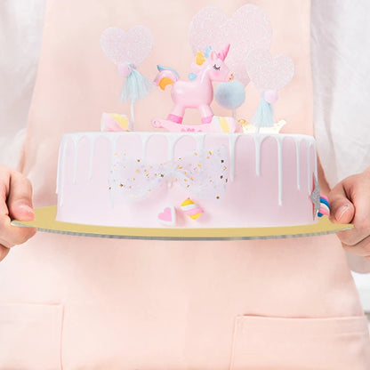 Round Cake Board Set (10/16/22/26cm) – Disposable Paper Bases for Cupcakes & Desserts