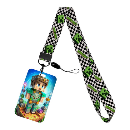 Cartoon Game Name Badge Holder Lanyard – Student ID & Credit Card Strap Gift