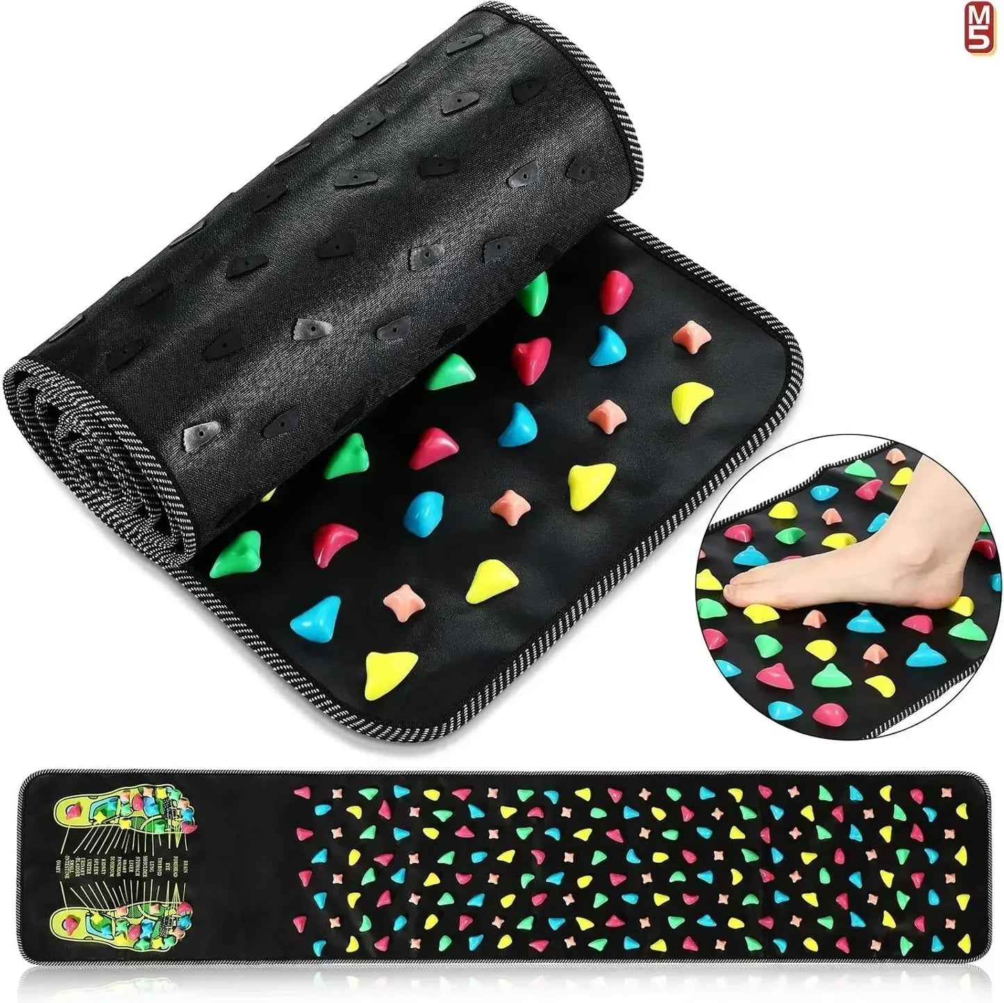 Finger Pressure Board Foot Massage Pad – Acupoint Mat for Nerve Relief & Muscle Relaxation