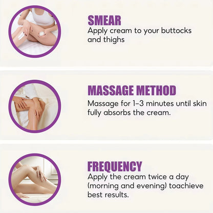 60g Vitamin E Butt Firming Cream - Moisturizing Massage Gel for Buttock Care and a Smoother, Fuller-Looking Appearance