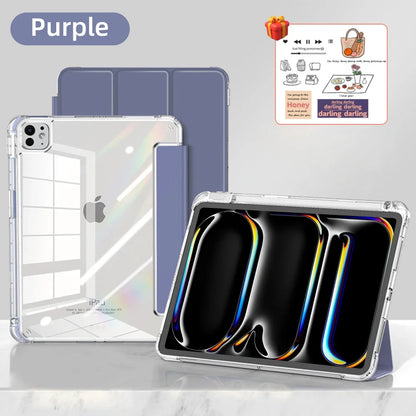 2025 Transparent iPad Case — Shockproof Cover for iPad Pro, Air, Mini & 5th–11th Gen (11–12.9")