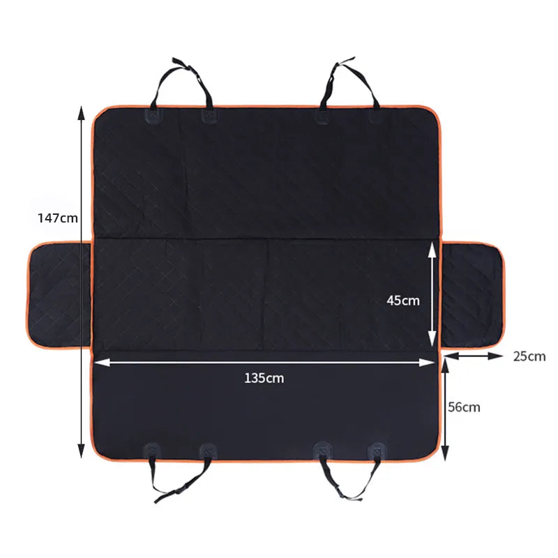 Waterproof Dog Car Seat Cover: Pet Travel Carrier Hammock - Rear Back Seat Protector Mat for Safety and Comfort