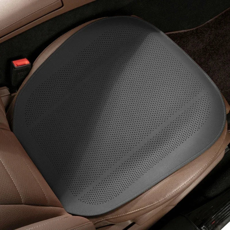 Universal Car Seat Cushion Cover - Four-Season Breathable Ventilated Half-Cover Seat Pad Set for Front or Rear Seats