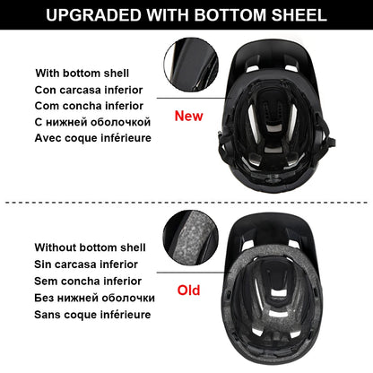 SUPERIDE In-Mold DH MTB Bicycle Helmet - Anti-Impact Sports Road & Mountain Bike Helmet for Men & Women, Cycling Safety Gear