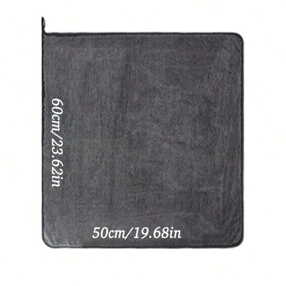 Dark Gray Car Microfiber Towel - Oversized Ultra Absorbent Cleaning Cloth for Car Wash & Detailing