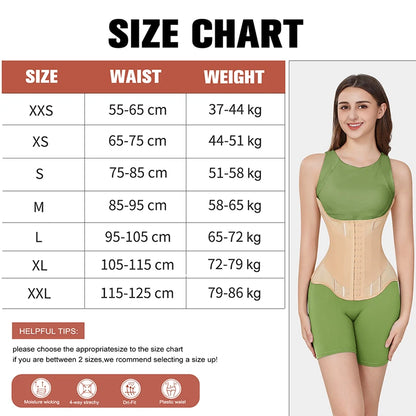 MiiOW U-Shaped Women’s Waist Trainer Corset – Buttoned Steel Bone Shaper for Breast Lift & Slimming Shapewear