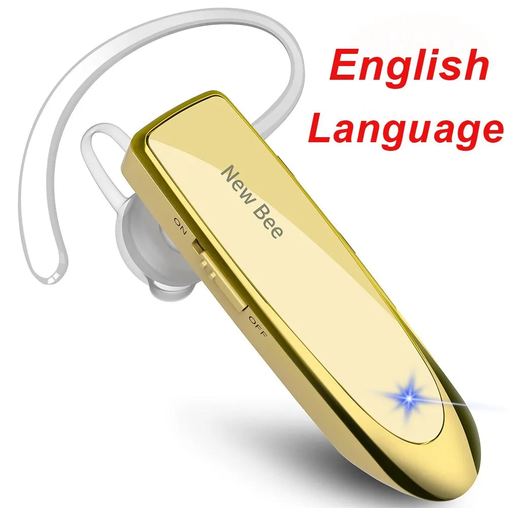 New Bee B41 Wireless Bluetooth 5.0 Earphones – Hands-Free Mini Headset with CVC 6.0 Mic, 22H Music Playing for iPhone