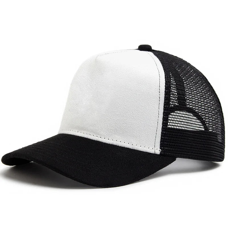 Unisex Cotton Mesh Trucker Hat - Multi Color Casual Summer Baseball Cap for Men & Women