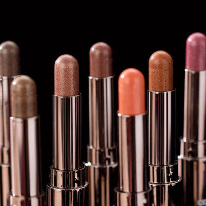 BEAUTY GLAZED 10-Color Eyeshadow Stick – Long-Lasting Waterproof Matte & Shimmer Eye Pen with Double-Head Brush